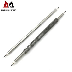 110V 220V 380V 2kw Industrial Heating Element Stainless Steel Air Fin Straight Tubular Heater