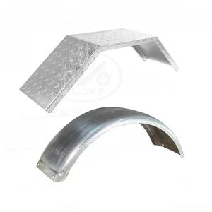 Sturdy Built Diamond Plate Steel Boat Trailer Fender for Single Axle
