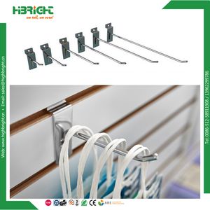 Chrome Slatwall Display Hooks for Stores and Supermarkets (HBE-FS)