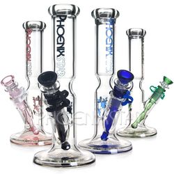 Phoenix Star10 Inches Waterpipes Sstraight Tube Smoking Hookah Borosilicate Glass Water Pipes