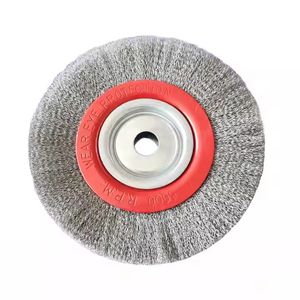 Heavy Duty 10 Inch Od Rotary Crimped Wire Wheel Brush for Removal Rust
