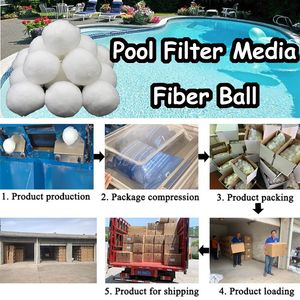 700g Aquarium Filter Media Polyester Ball Fiber Filter Ball for Water Treatment