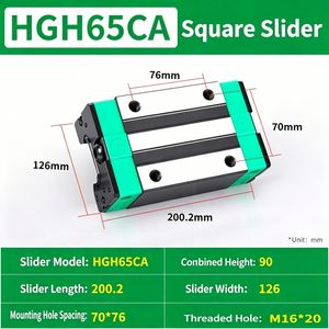 Customized Hgr65 Linear Guide Rail HGH65ca Hgw65cc Hgw65ha Linear Slider Carriage Bearing Block