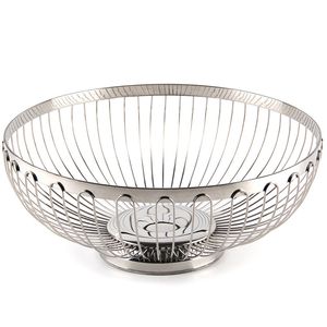 Premium Stainless Steel Wire Colander Fruit Basket for Kitchen Countertop Organization