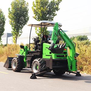 Factory Direct Mini 4X4 Excavator Front End Backhoe Loader with Back Hoe