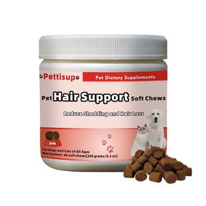 Pettisup OEM Dog&Cat Soft Chews with Omega-3 Anti-Aging Skin Pet Hair Support Soft Chews Nutrition Supplement