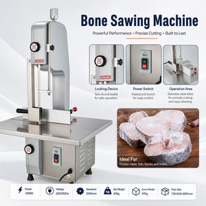Commercial Stainless Steel Frozen Meat Cutting Machine Bone Sawing Machine Food Cutter