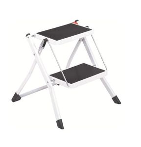 to Store Step Ladders 2 Steps Mini Size Folding Multipurpose Metal Ladder