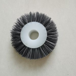 Abrasive Nylon Roller Brush Plastic Core Silicon Carbide Wire Wheel Brush for Metal Polishing Deburring Cleaning