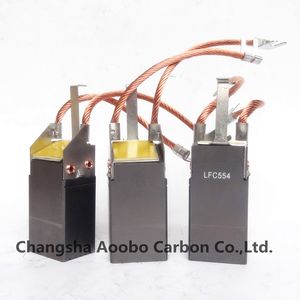 Natural Graphite LFC554 Carbon Brush For Turbo Generator Motor Application
