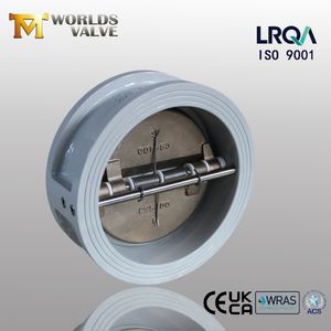 Dual Plate Double Door Butterfly Wafer Check Valve