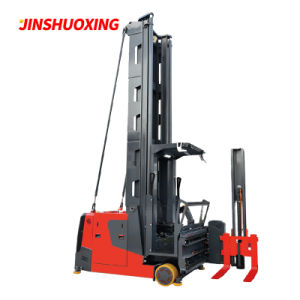 1.6 Ton 3 Directional Vna Man-up Reach Forklift Electric Pallet Stacker Lift up to 12.5m