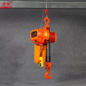 Hhbb Travelling Type Electric Chain Hoist 1-10 Ton for Lifting Steel Hook and Wire Rope Sling