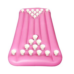 OEM Custom Inflatable Beer Pong Pool Float Party Game Raft