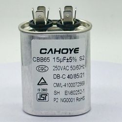 Cbb65 15UF 250V Home Appliance Air Conditioner HVAC Motor Run Capacitor