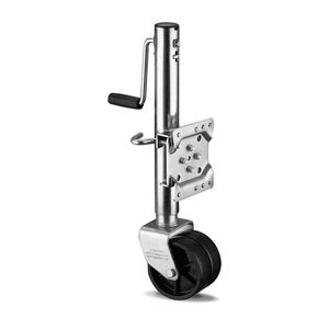 1500lbs 10inch Travel Boat Marine RV Swivel Trailer Tongue Jack with American Type Dual Wheels
