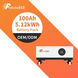 5.12kwh High Efficiency Stackable Lithium Battery for Solar Energy Storage System with Long Life Cycle