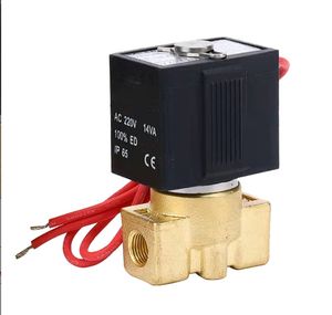 Vx2120-08 1/4 Port DC12V 150 Psi 2-Way SMT Equipment Pneumatic Brass Solenoid Valve for Air Suspension