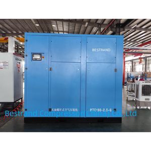 High-Efficiency 90kw Oil-Free Screw Air Compressor for Industrial Use