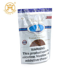 Customized Made Aluminum Foil Plastic Stand up Zip Lock Tobacco Leaf Packaging Pouch Bags