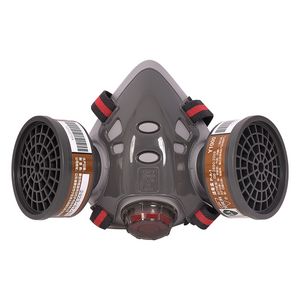 Dustproof Respirator Half Face Gas Mask with Filter Canister Protective Face Mask