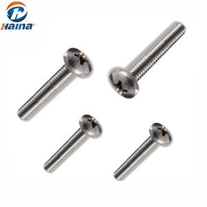 High Quality Stainless Steel Cross Recess Screw, Cross Recess Pan Head Machine Screws
