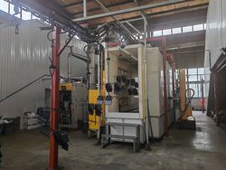 Automatic Powder Coating Plant Line with Cyclone Recovery Booth