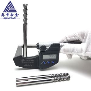 Tungsten Carbide End Mills Length 100mm Diameter 8mm