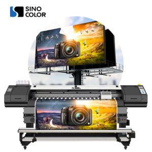 Sinocolor Flexographic 1.8m 1800mm 6FT Large Eco Solvent Printer Plotter for Banner Stickers Vinyl
