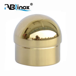 Hardware 304 Stainless Steel Handrail Rose Gold Color End Cap