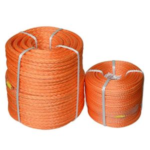 High Molecular Weight Wear-Resistant Emergency Rescue Trailer Rope 12 Strand Braided Wear-Resistant Winch Rope
