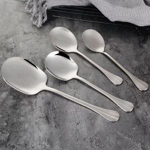 Easy-to-Clean Stainless Steel Serving Tableware Serving Spoon