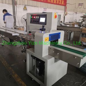 Automatic Pillow Type Soap Bread Cookies Packing Wrapping Machine