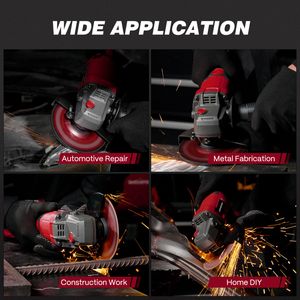5 Inch Brushless Grinder, High Speed Low Noise Performance