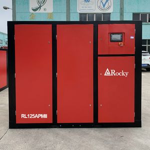90kw Low Pressure 5.5 Bar Two Stage Screw Air Compressor for Textile Industry