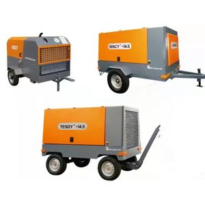 Diesel Portable Screw Compressors-Energy Saving High Efficiency Single Stage Compression