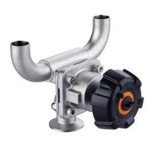 Customized Sanitary Stainless Steel 316L U Type Three Way Manual Tc Clamp Diaphragm Valve