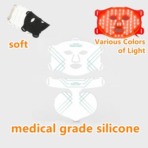 OEM Factory Custom Silicone LED Red Light Therapy Face Face / Facial Mask