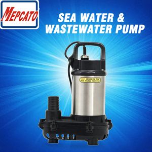 250W Stainless Steel Small Electric Garden Ponds Sumps Agriculture Factory Sewage Sea Water Centrifugal Submersible Waste Water Drainage Pump with Twin Floaters