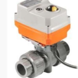 Failsafe to Close 2 Way PVC Motorized Valve 24V DC Electric Smart Control Actuator Operated Ball Valve