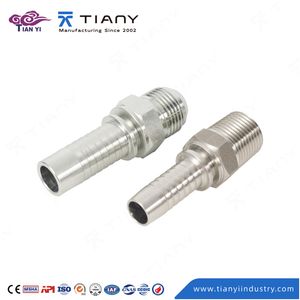 15611 NPT Carbon Steel with E Thread Hydraulic Fittings Suit for Hydraulic Hoses