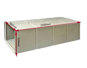 Small Straight Pipe Air Cooler Duct Plastic Duct for Air Condition and Ventilation System