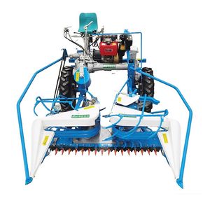 Three Four Wheel Self Propelled Rice Wheat Cutting and Binding Machine Combine Harvester Binder Baler Machine