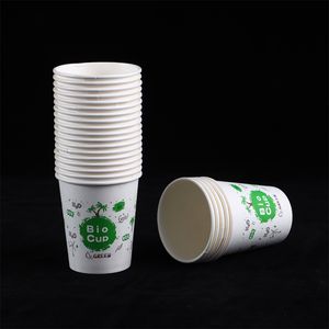 Disposable Custom Logo Printing Single Wall Double Wall Ripple Wall Coffee Paper Cups with Lids