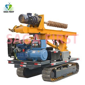 Crawler Mounted Solar Pile Driver Hydraulic Photovoltaic Piling Rig High Efficiency for Solar Panel Ground Screw Pile Installation Projects