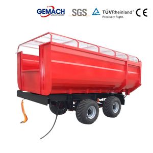 Flat Trailer for Farm Tractor China Manufacture 20FT Draw Bar Full Trailer Truck