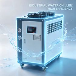 Factory Manvac Plastic China Cooling Water Industrial Cooled Air Cooler Chiller 5HP