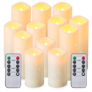 Outdoor Waterproof Flameless LED Candles Battery Operated Candles with Remote