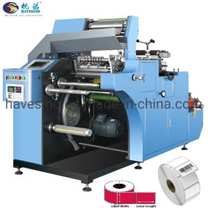 Dual Turret Thermal Paper Label Slitting Die Cutting Machine Adhesive Label Roll Scale Label Pigment Label Slitter Rewinder Machine
