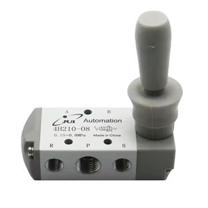 Two-Position Five-Way 1/4" PT Hand Lever Operated Control Pneumatic Manual Valve 4h210-08
